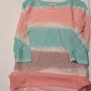 INDIGO SOUL Tunic Top Loose Weaved Size Large